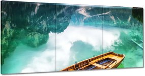 Képek 180x90 Csónak a hegyi tavon