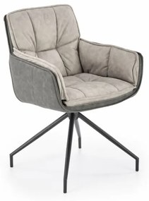 K523 szék, szürke/fekete