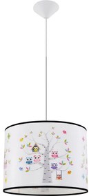 Sollux SL.1423 - Gyerek csillár zsinóron OWLS 1xE27/15W/230V átm. 40 cm