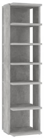 2 db betonszürke cipősszekrény 27,5 x 27 x 102 cm