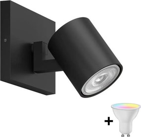 Philips - LED RGBW fényerőszabályozható spotlámpa RUNNER 1xGU10/6,5W/230V fekete