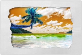 Poszterek 90x60 Trópusok Tájkép Pálma