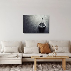 Bokszkesztyű képe (üvegen) (70x50 cm)