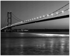 Poszterek 50x40 Éjszakai kép a hídról