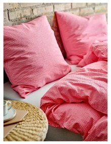 Rózsaszín egyszemélyes pamut ágyneműhuzat 140x200 cm Cheerful – Södahl