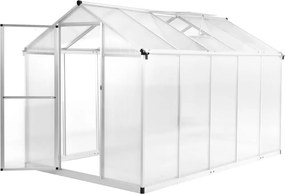 vidaXL alumínium melegház 302 x 190 x 195 cm 11,19 m³