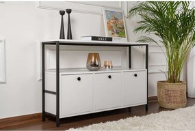 Fehér matt konzolasztal 29,5x120 cm Solace – Kalune Design