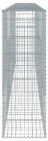 horganyzott vas gabion kosár fedéllel 500 x 50 x 150 cm