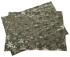 Golden Snowflakes karácsonyi tányéralátét, 32 x 45 cm , 2 db-os szett