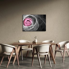 Kép - Absztrakt rózsa, fukszia (70x50 cm)