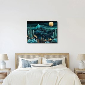 Kép - Türkiz éjszaka (70x50 cm)