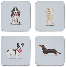 Curious Dogs 4 db-os poháralátét szett - Cooksmart ®