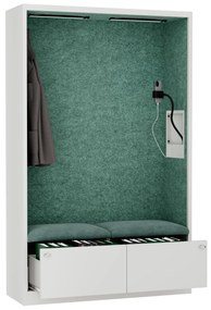 Sally 1150mm  korpus Biały - siedzisko Zielony