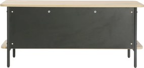 Polcos állvány, tölgy/fekete, SEFLOS