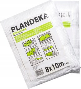 Pe Ponyva Erősített, 100g/m2 , átlátszó leno 5902815951520 5x8m