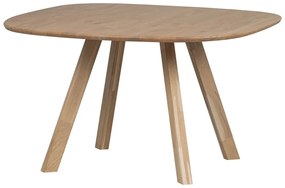 Tölgyfa étkezőasztal 130x130 cm Tablo – WOOOD