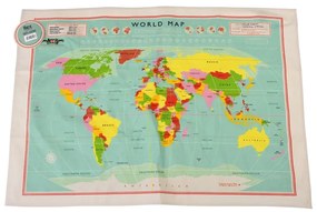 World Map pamut konyharuha, 50 x 70 cm - Rex London