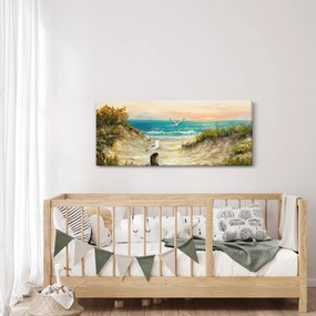 Kép - homokos tengerpart (120x50 cm)