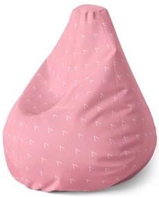 Pear babzsák fehér vonalkák rózsaszínen - gyerek, rózsaszín
