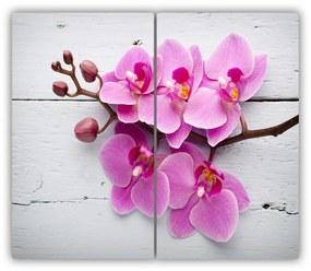 Üveg vágódeszka Orchid a fán 60x52 cm