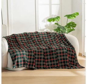 Mikroplüss takaró GLENMOORE, zöld Méret: 160 x 200 cm