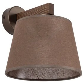 Brilagi - Fali lámpa LATTE 1xE27/15W/230V fenyő/barna