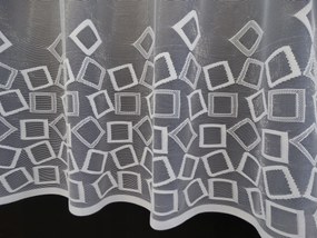 Mg Irigység jacquard fényes fehér 35796 200x40cm Kész M