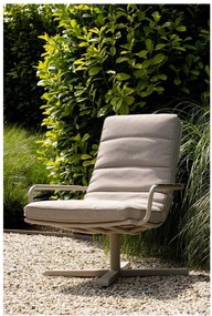 Világosszürke fém kerti fotel Coosa – Exotan