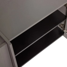 Szürke TV-állvány kőrisfa dekorral 102x53x44 cm Brock – WOOOD