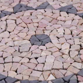 Márvány mozaik nap motívum 90 x 90 cm