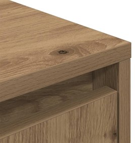 kézműves tölgy színű TV-szekrény LED-lámpákkal 100x41x50 cm