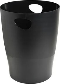 Papírkosár, 15 liter, PP, EXACOMPTA Ecobin Economy, fekete (EX453014D)