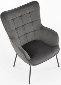 CASTEL fotel világos szürke