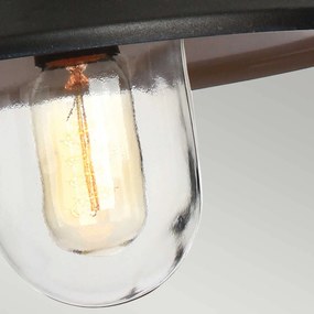 Elstead klasszikus skandináv kültéri függeszték klampenborg fekete elsklampenborg8-bk IP44