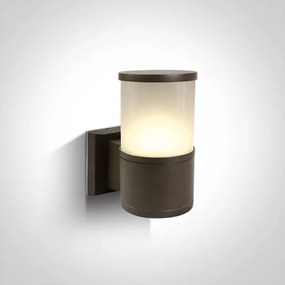 ONE LIGHT 67094-BR TUBE LIGHTS Modern Kültéri Fali Lámpa Barna, Rozsdás E27 IP44