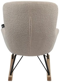Bézs buklé gyerek hintafotel Rocky – Vipack