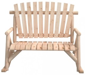 vidaXL 2 személyes tömör lucfenyő kerti hintapad 123 x 96 x 102 cm