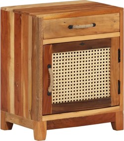 vidaXL tömör újrahasznosított fa éjjeliszekrény 40 x 30 x 50 cm