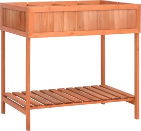 vidaXL tömör fenyőfa fűszernövény-ültető 80 x 60 x 80 cm