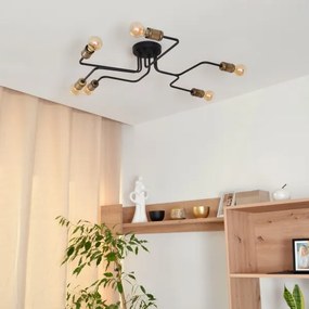 LED Felületre szerelhető csillár TUBE 6xE27/15W/230V