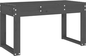vidaXL szürke tömör fenyőfa kerti pad 80x38x45 cm