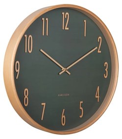 Karlsson 5996GR design falióra zöld, 40 cm átmérővel
