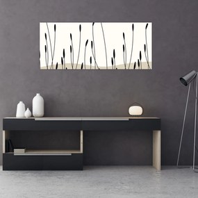 Kép - Grafikus rét N⁰3 (120x50 cm)
