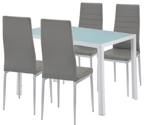 Midland 4+1 étkező garnitúra szürke-szürke