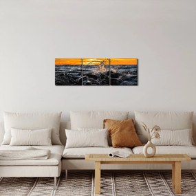 Tenger képe (órával) (90x30 cm)