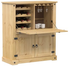 Corona tömör fenyőfa bortároló szekrény 97 x 45 x 114 cm