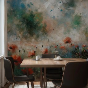Fotótapéta - Pipacsos mező absztrakciója (147x102 cm)