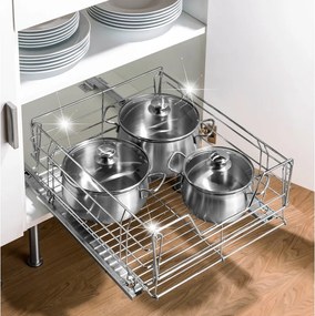 Slide rozsdamentes acél kihúzható polc - Maximex