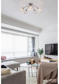 Searchlight 11525-5SN - Felületre szerelhető csillár ASTRAL 5xG9/33W/230V matt króm