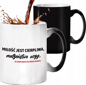 Mágikus Bögre Fekete Matt Türelemnek Megvannak A Maga Határai Esküvői Ajándék